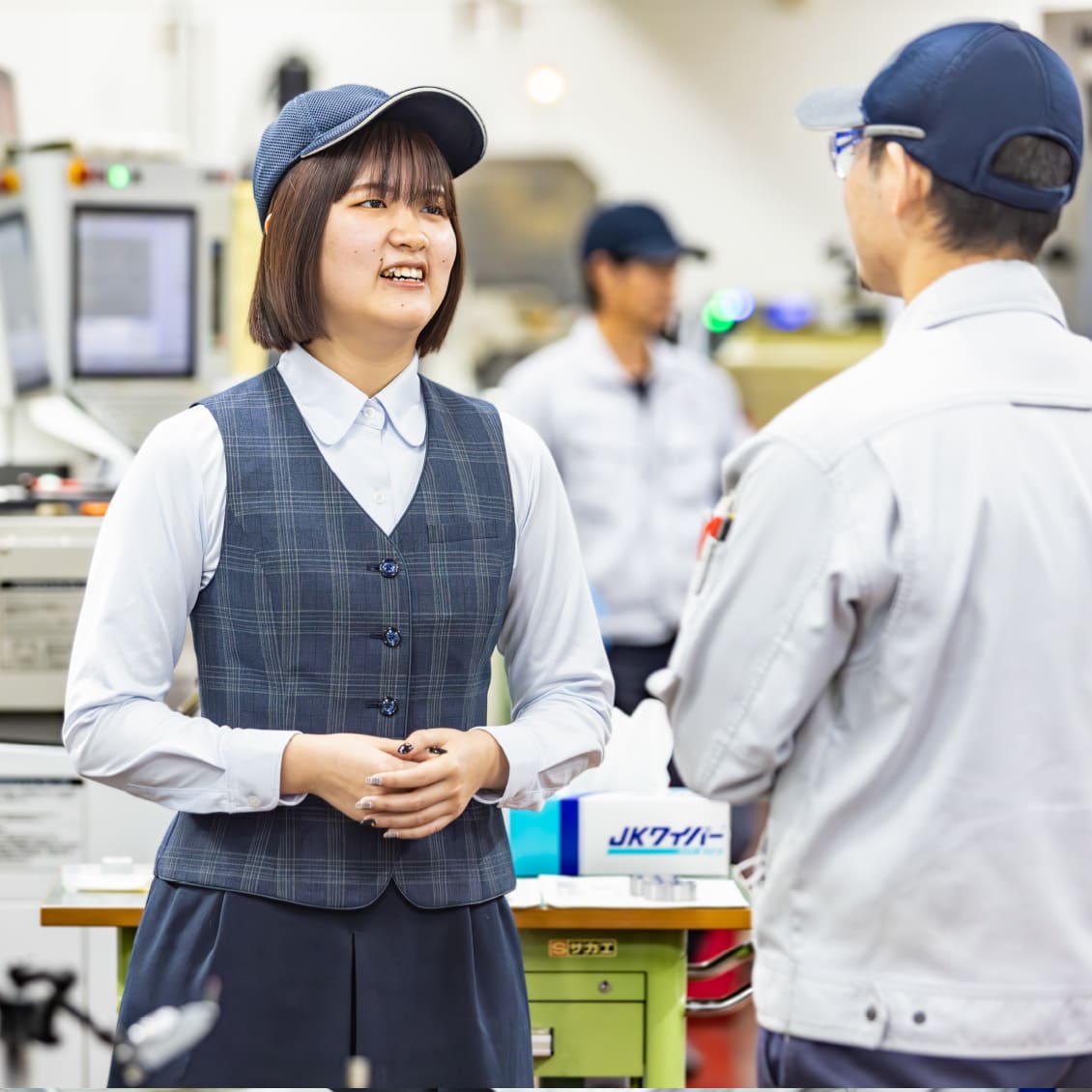 ものづくりの現場に近い事務の仕事を担当しています。